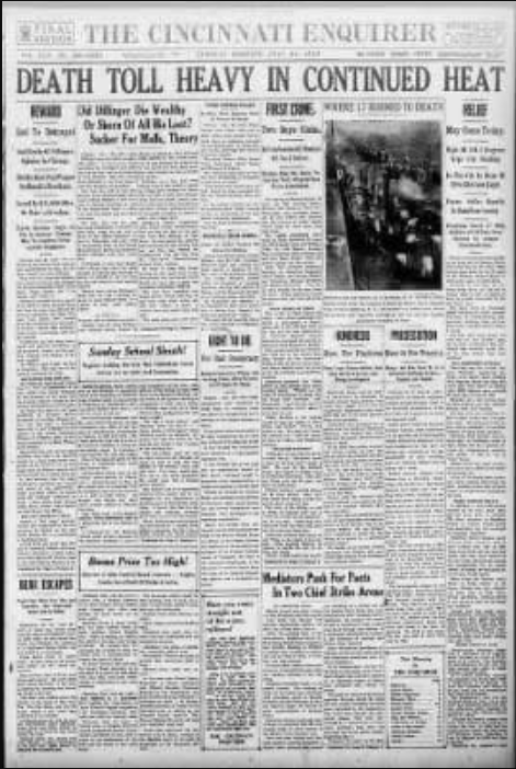 hheat wave headlines